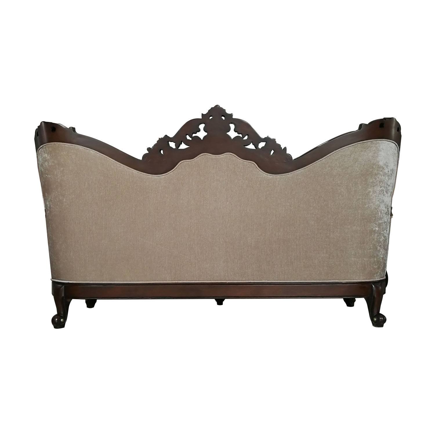 Artizan Sofa - Champagne/Dark Walnut