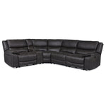 Weston 5-Piece Power Reclining Sectional with Console - Granite