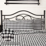 Selena III King Pillow Case - Black Check - Set of 2