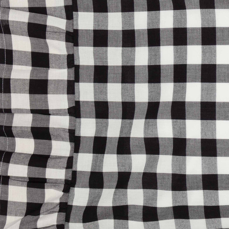 Selena III King Pillow Case - Black Check - Set of 2