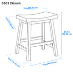 Colt Dining Stool - Black - Set of Two