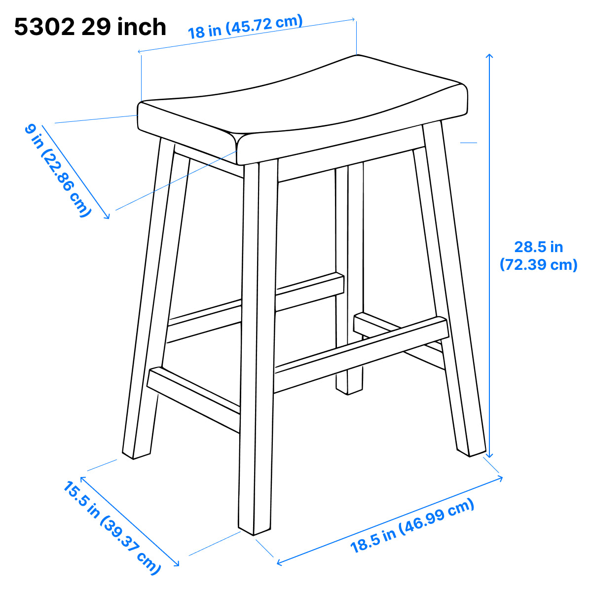 Colt Bar Stool - Cherry - Set of Two