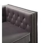 Adecyn Tufted Chair - Dark Grey