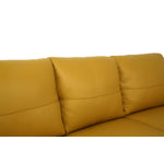 Jon Perse Leather Sofa - Mustard