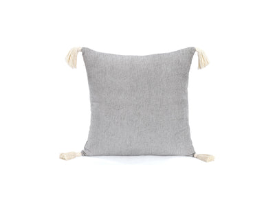 Scandi Home 18 X 18 Decorative Pillow with Tassels - Grey