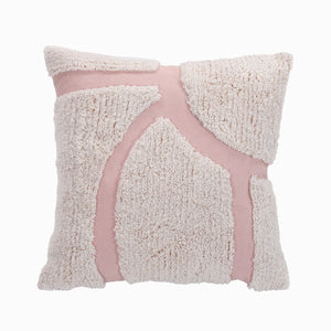 Scandi Home 18 X 18 Decorative Pillow - Pink and Cream
