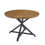 Shala Dining Table - Natural Wood, Black