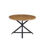 Shala Dining Table - Natural Wood, Black