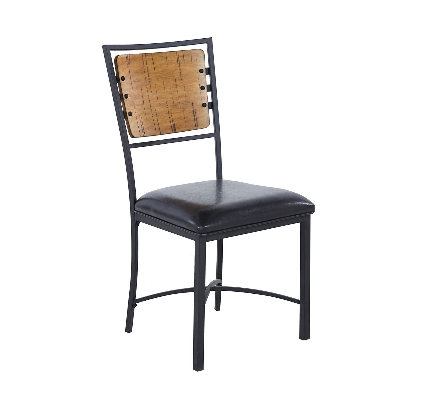 Shala Dining Chair - Natural Wood, Black