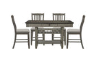Harold Counter Height Dining Table - Grey, Antique