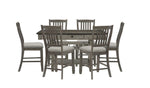 Harold Counter Height Dining Table - Grey, Antique