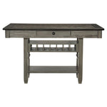 Harold Counter Height Dining Table - Grey, Antique