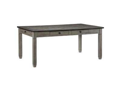 Harold Dining Table - Grey, Antique
