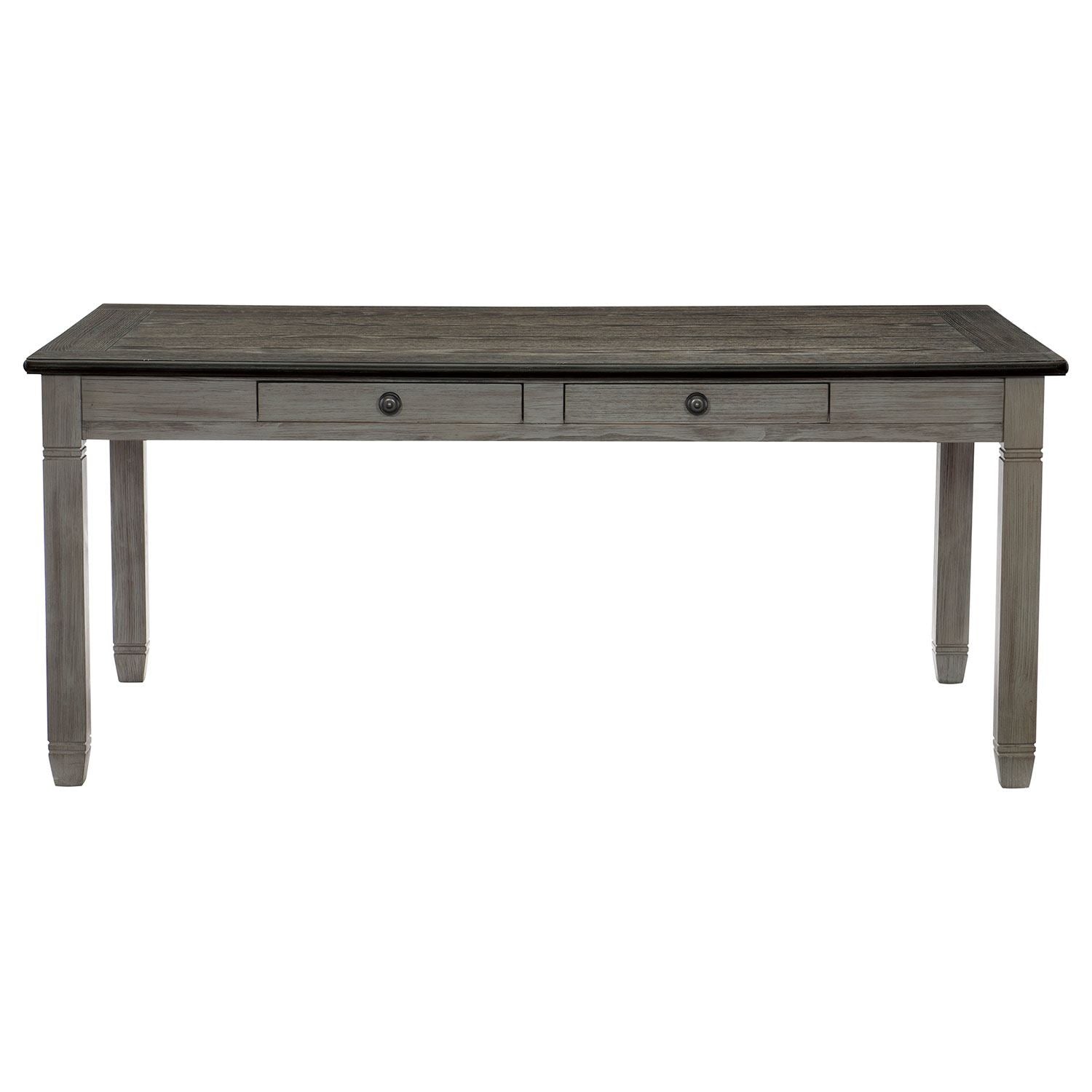 Harold Dining Table - Grey, Antique