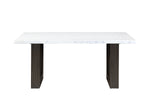 Maeve Dining Table - White, Espresso