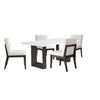Maeve 5-Piece Dining Set - Beige, Espresso