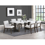 Maeve 7-Piece Dining Set - Beige, Espresso
