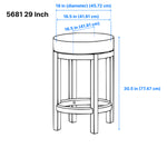 Westby Bar Stool - Grey - Set of Two