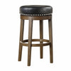 Westby Round Swivel Bar Height Stool - Black