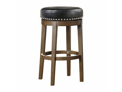 Westby Round Swivel Bar Height Stool - Black