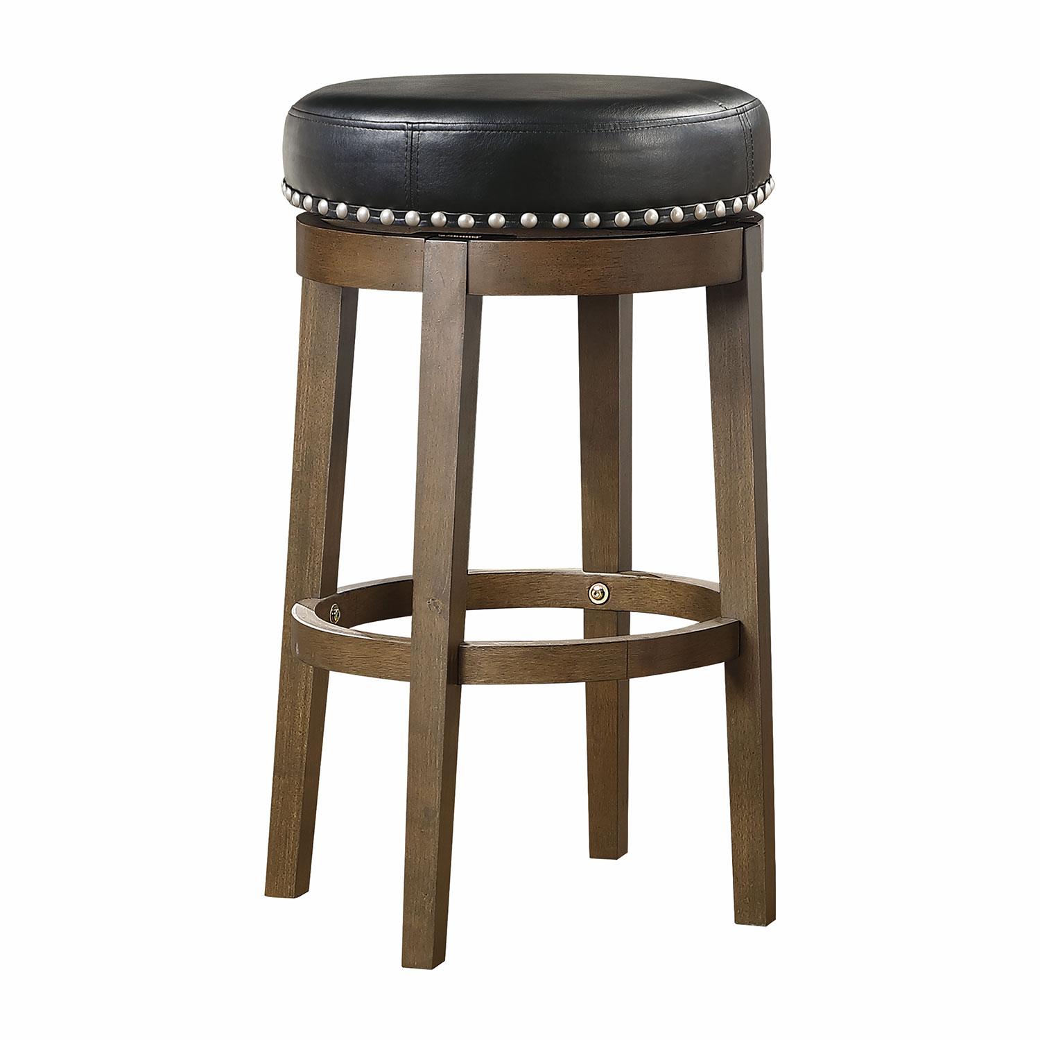 Westby Round Swivel Bar Height Stool - Black