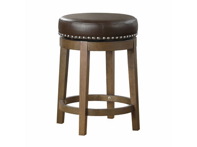 Westby Round Swivel Counter Height Stool - Brown