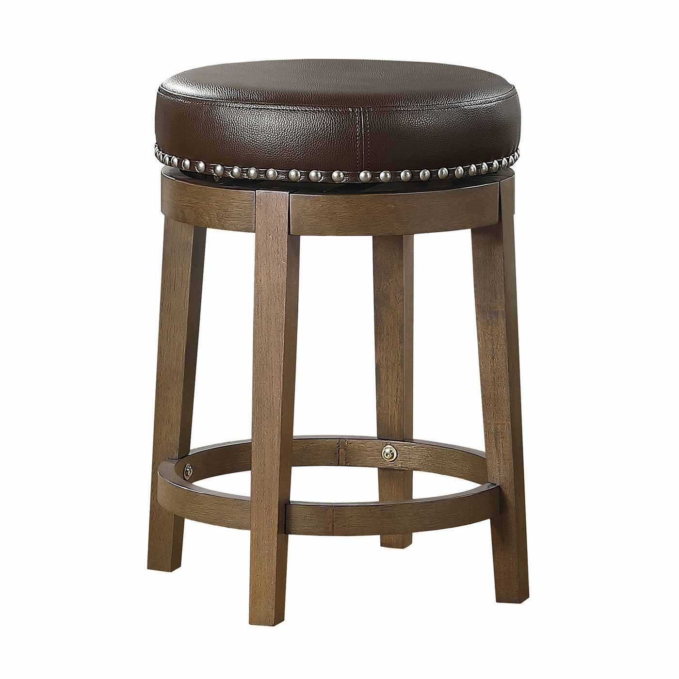 Westby Round Swivel Counter Height Stool - Brown