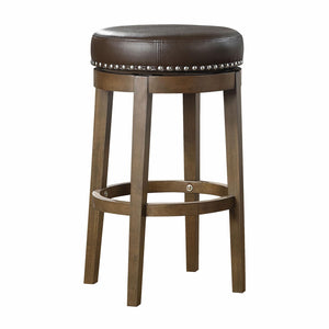 Westby Round Swivel Bar Height Stool - Brown