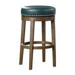 Westby Round Swivel Bar Height Stool - Green