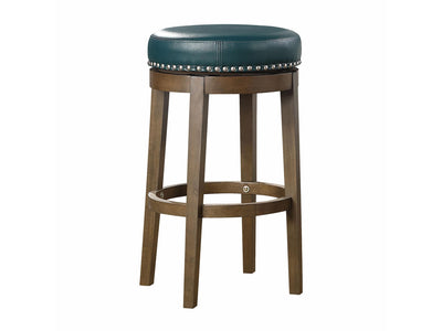 Westby Round Swivel Bar Height Stool - Green