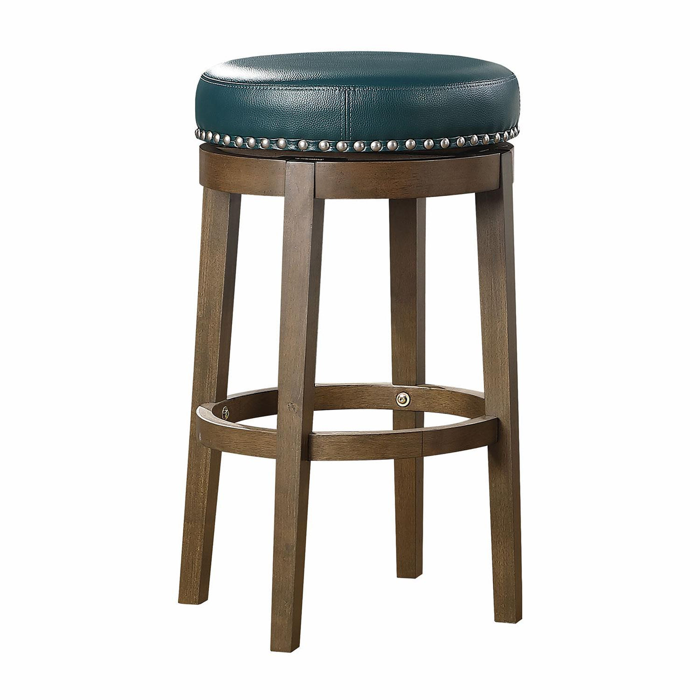 Westby Round Swivel Bar Height Stool - Green