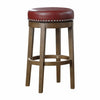 Westby Round Swivel Bar Height Stool - Red
