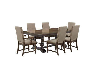 Stonington 7 Piece Dining Set - Brown, Beige