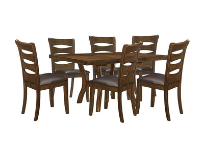 Darla 7-Piece Dining set - Brown