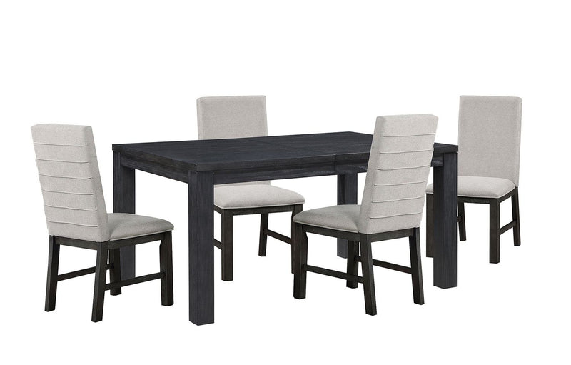 Nola 5Piece Extendable Dining Set Dark Grey Leon's