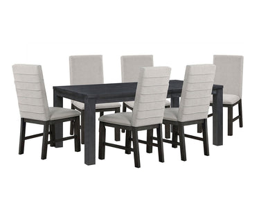 Nola 7-Piece Extendable Dining Set - Dark Grey