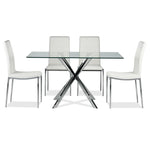 Darron 5-Piece Dining Table Set - White