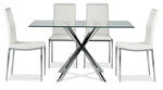 Darron 5-Piece Dining Table Set - White