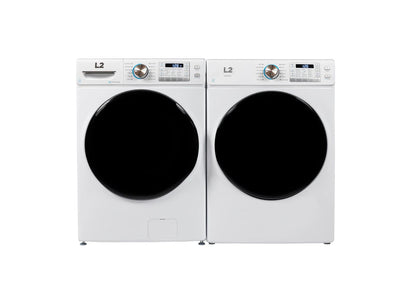 L2 White Front Load Washer (5.2 Cu. Ft) & White Electric Dryer (8.0 Cu. Ft) - LF52N3AWW/LE52N3AWW