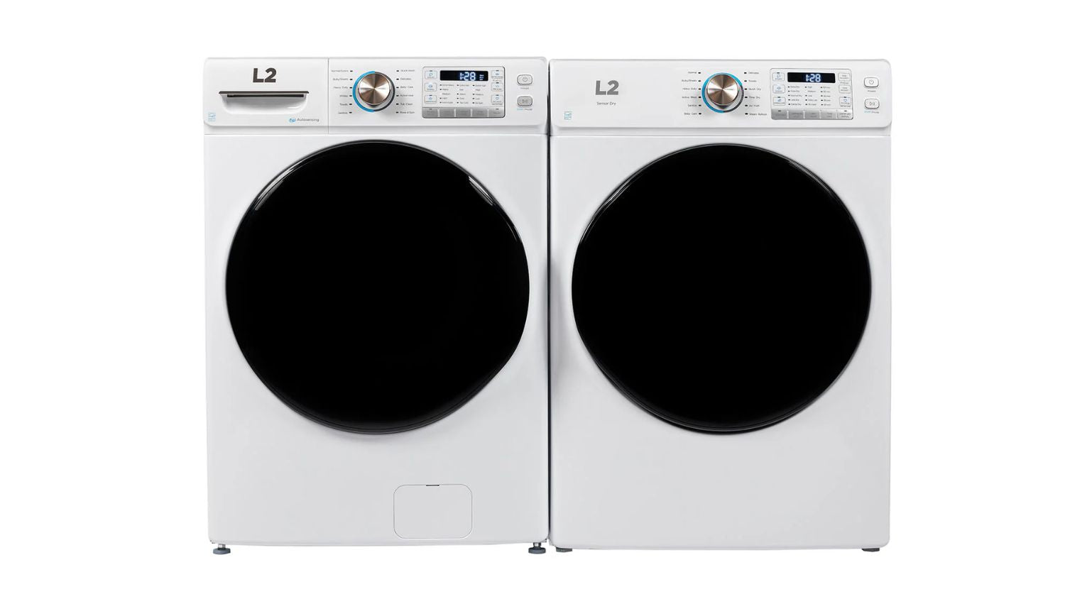 L2 White Front Load Washer (5.2 Cu. Ft) & White Electric Dryer (8.0 Cu. Ft) - LF52N3AWW/LE52N3AWW