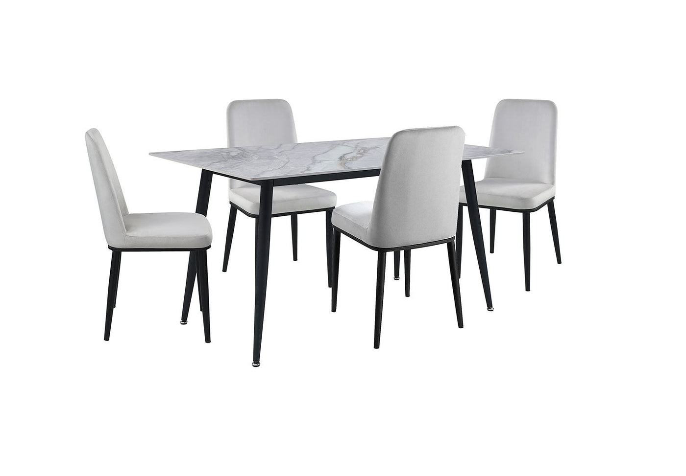Emberly Dining Chair - Beige, Black