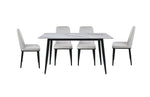 Emberly 5-Piece Sintered Dining Set - Beige, Black