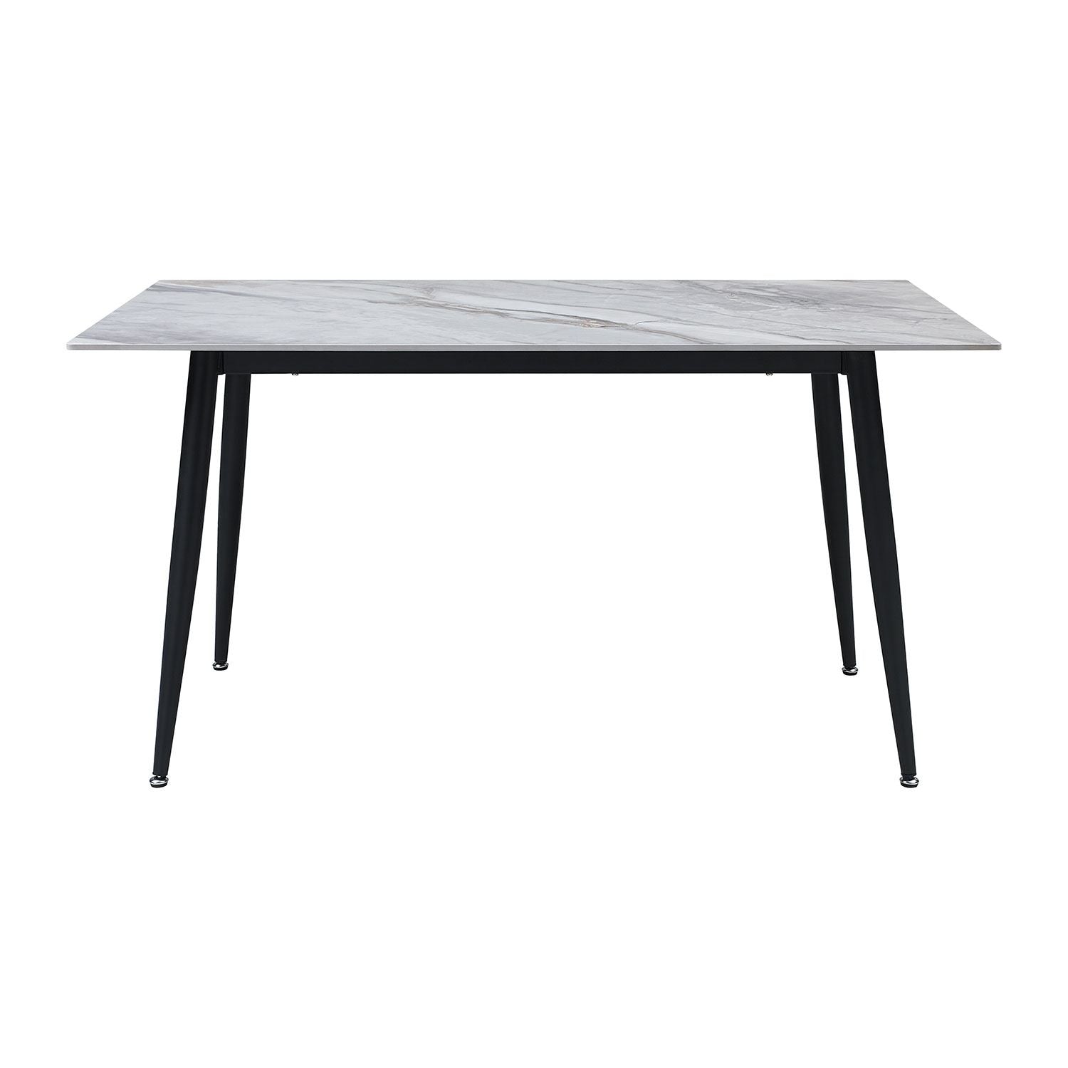 Emberly Sintered Stone Dining Table - Grey, Black
