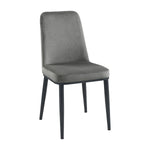 Emberly 5-Piece Sintered Stone Dining Set - Grey, Black