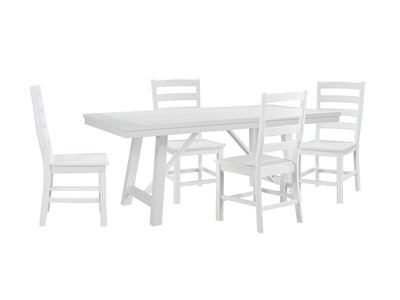 Vivid 5-Piece Dining Set - White