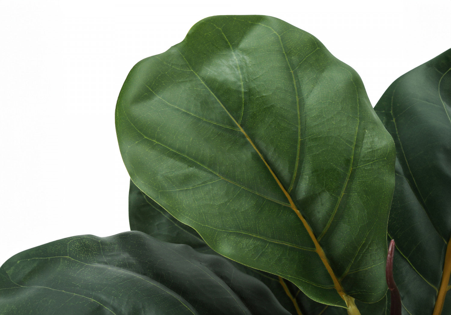 28" Fiddle Tree With 8" Woven Basket Pot - Green