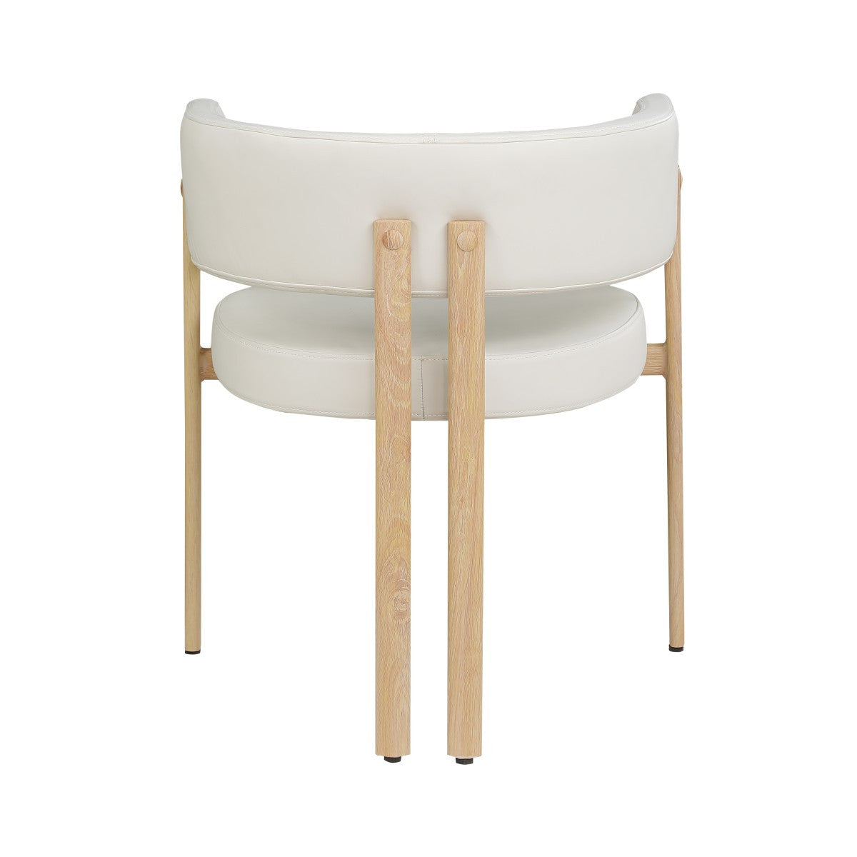 Rhett Dining Chair - Cream/Oak - Set of Two