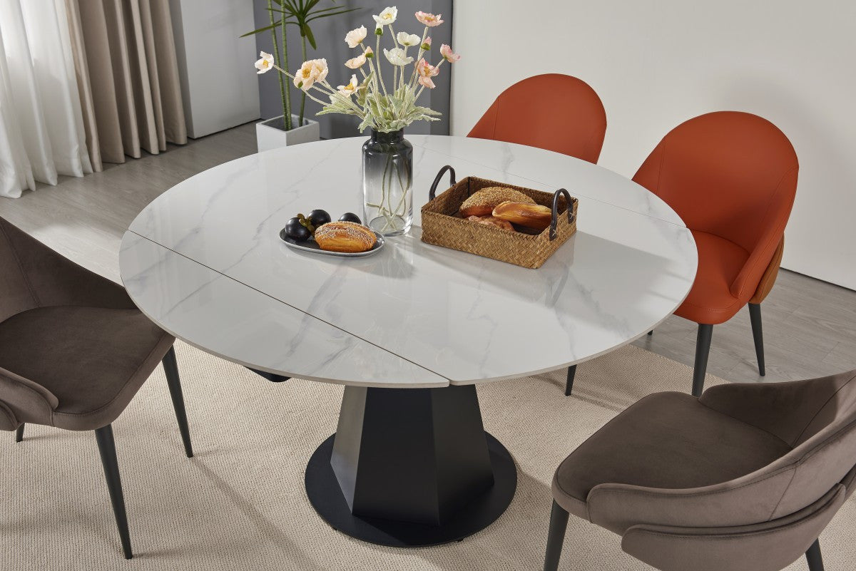 Akira Extendable Dining Table - Snowy White