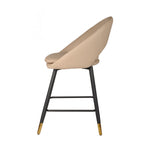 Mila Counter Stool - Beige/Black - Set of Two