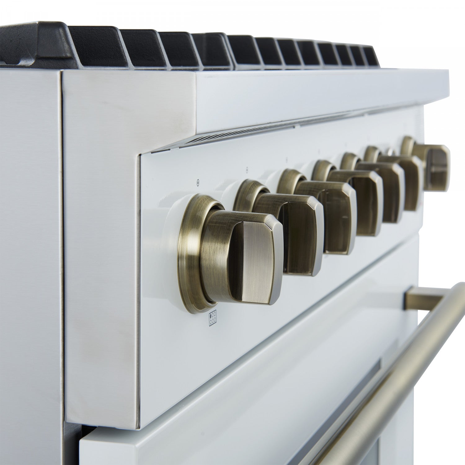 Forno Marco 36" White Freestanding Gas Range (5.36 Cu. Ft.) - FFSGS6277-36WHT